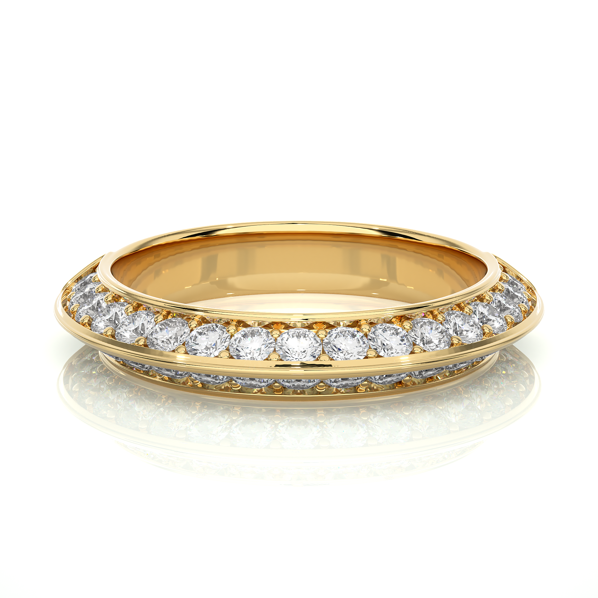 1.02 Carat H Color VS1 Clarity Diamond Studded Natural Diamond Ring.